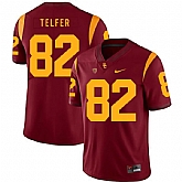 USC Trojans 82 Randall Telfer Red College Football Jersey Dzhi,baseball caps,new era cap wholesale,wholesale hats